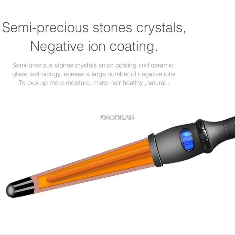 أدوات تصفيف السيراميك المهنية مكواة تجعيد الشعر موجة الشعر الكمثرى زهرة مخروط مموج الشعر الكهربائية الأسطوانة الشباك العصا