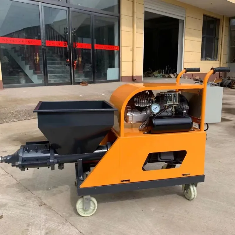 Construction Site Mortar Spray Machine - Concrete Plunger Spraying Machine for Wall Plastering And Cement Powder Application