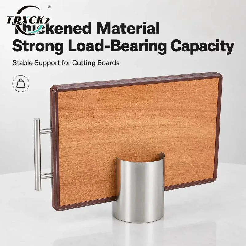 SL Stainless Steel Pot Lid Holder Spoon Holder Rust-Resistant And Features Compartment Heat-Resistant Easy To Clean