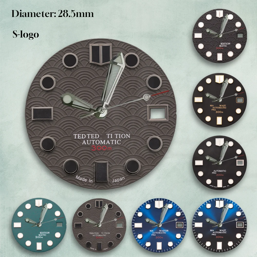 

Multi-Movement Luminous Dive Dial 28.5mm Compatible with NH35 NH36 4R 7S | with S Logo - Men‘s Watch Modification Accessories