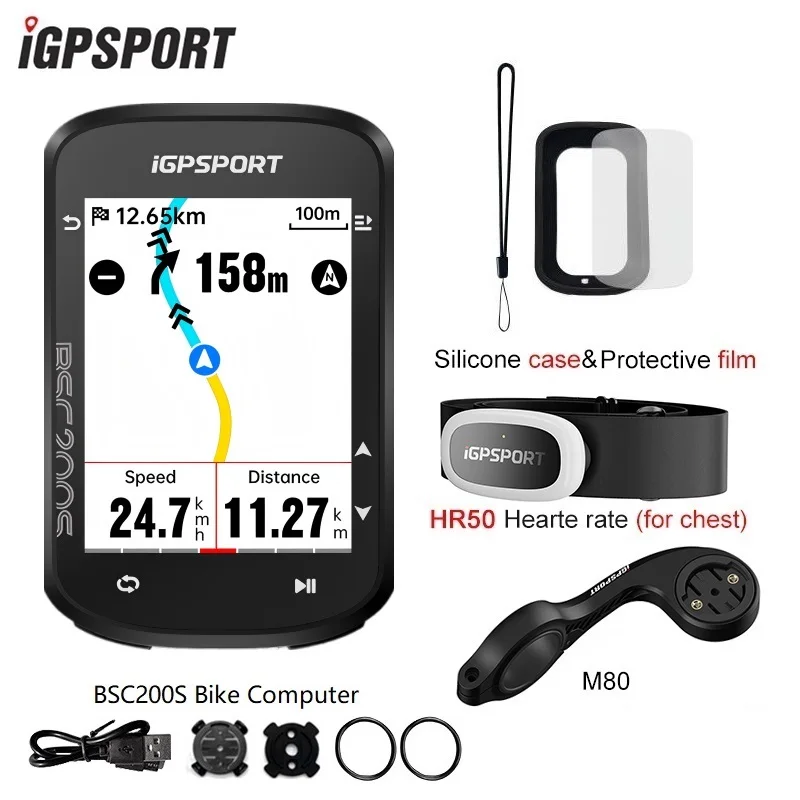 iGPSPORT BSC200S GPS Computer Cycling Wireless Speedmeter Colorful