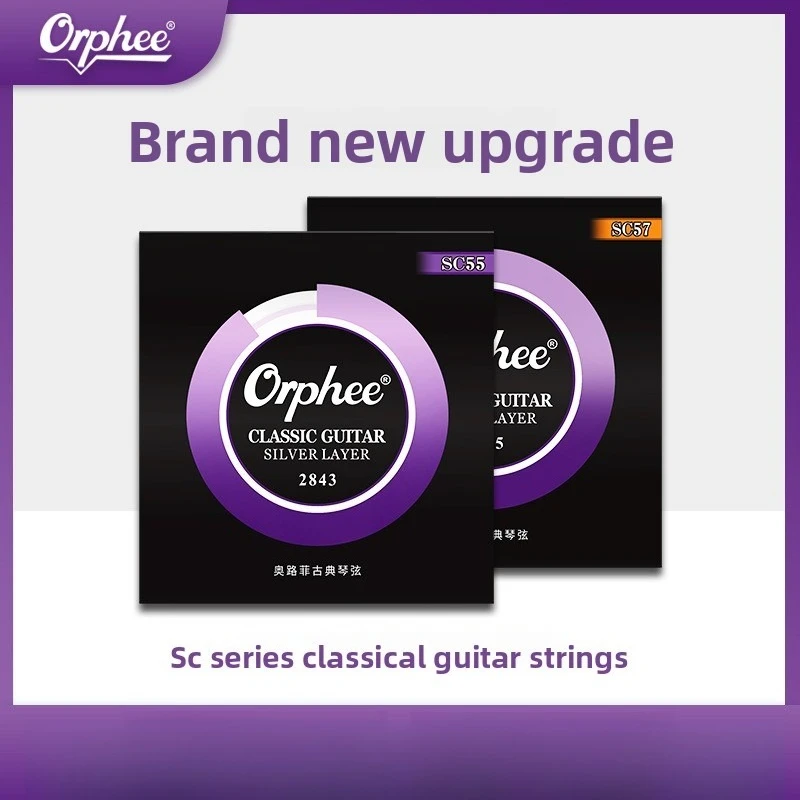

Instrument Accessories, Orphee Strings S Series Classical Guitar Set Strings, Nylon Medium High Power Strings