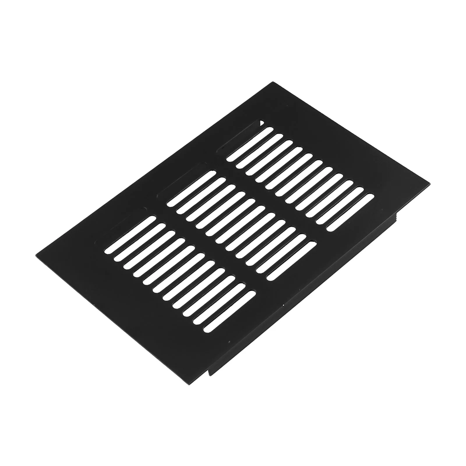 Practical Air Vent Grille Ventilation Grille Black Cabinet Duct Rectangular Ventilation Cover Wardrobe 150-400mm