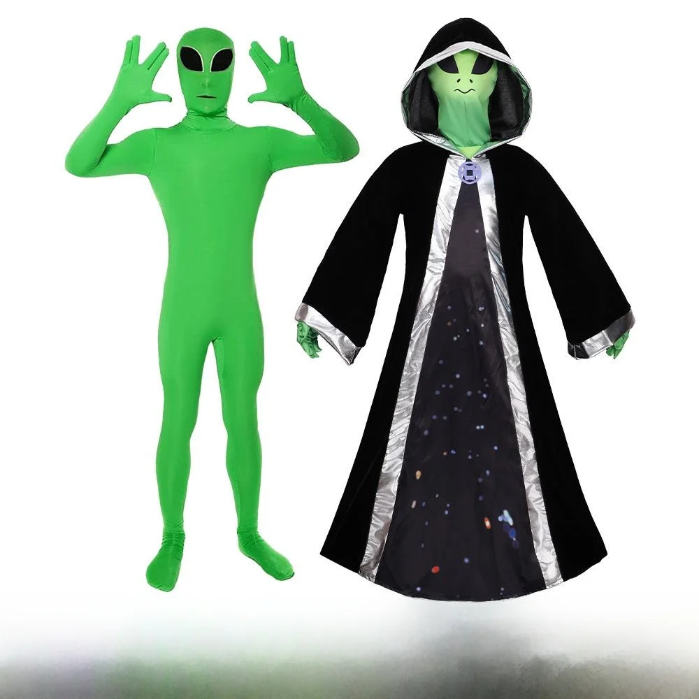 

Green Alien Onesie Tight Suit Performance Costume New Arrival Stage Performance Outfit under 17 Years Old Spring 2026
