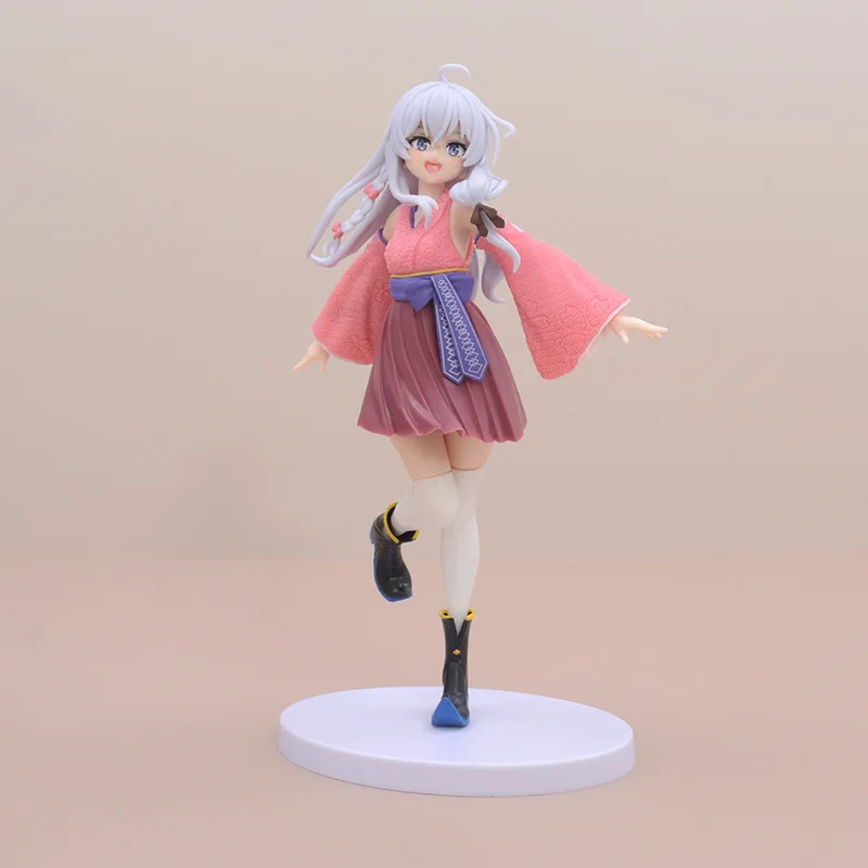 

Anime Character Wandering Witch Elaina Kimono Stance Posture Car Desktop Ornament Gift Small Figurines & Miniatures for Girls