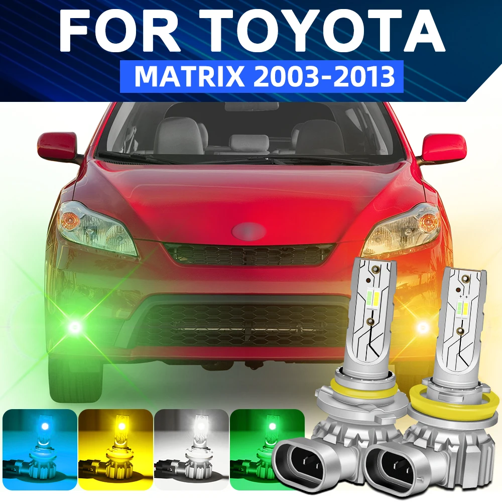 

For Toyota Matrix 2003-2013 Dual Color LED Front Fog Lights Bulb 2012 2011 2010 2009 2008 2007 2006 2005 2004 2003 Fog Lamp 2pcs