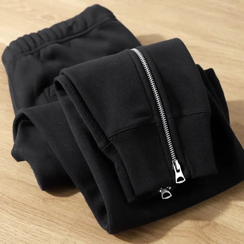 

Мужские спортивные штаны American Sle, очень большой размер 300, повседневные брюки с застежкой-молнией, осень-зима, свободные спортивные штаны на подкладке Fce...