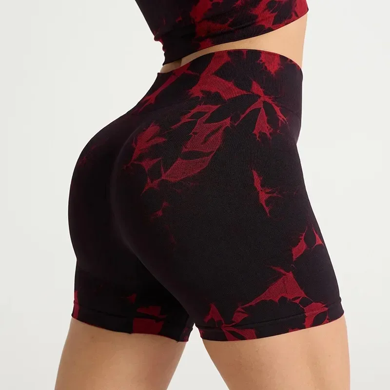 شورت يوجا عالي الخصر للنساء - شورت رياضي ضيق سريع الجفاف مع ضغط الورك الخوخي، ملابس اليوغا واللياقة البدنية #4
