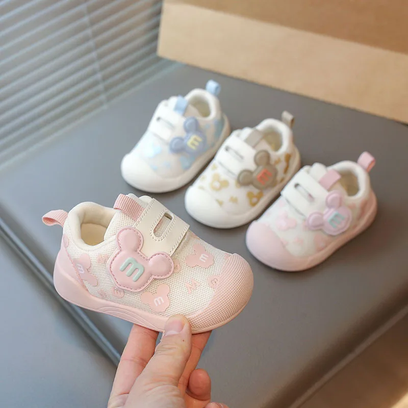 

Детские кроссовки для малышей 0-3 лет, обувь для первых шагов, весна-осень 2026, повседневные спортивные кеды для мальчиков и девочек