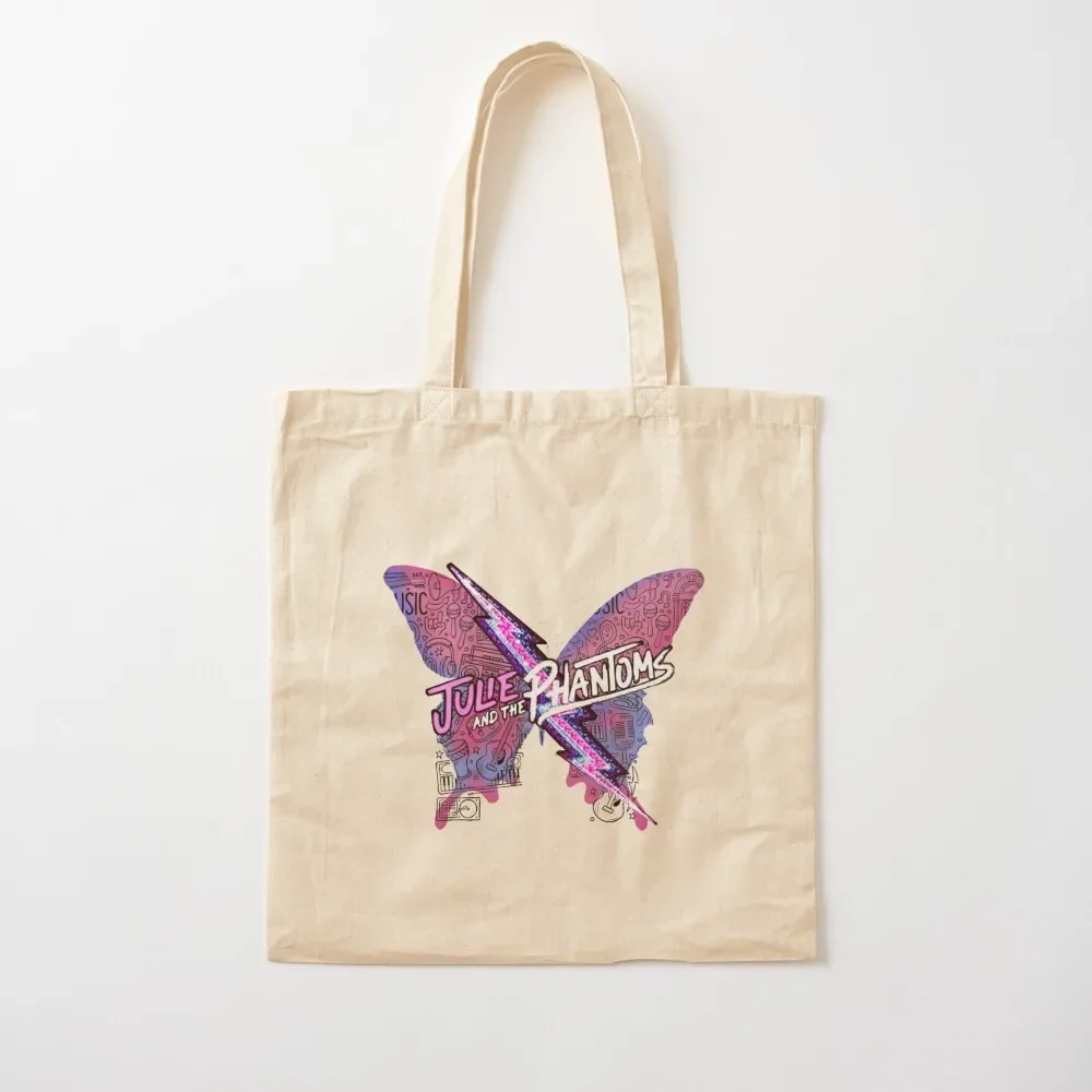 

Julie and the Phantoms butterfly luke,sunset curve band Tote Bag personalized tote university shopper bag Tote Bag