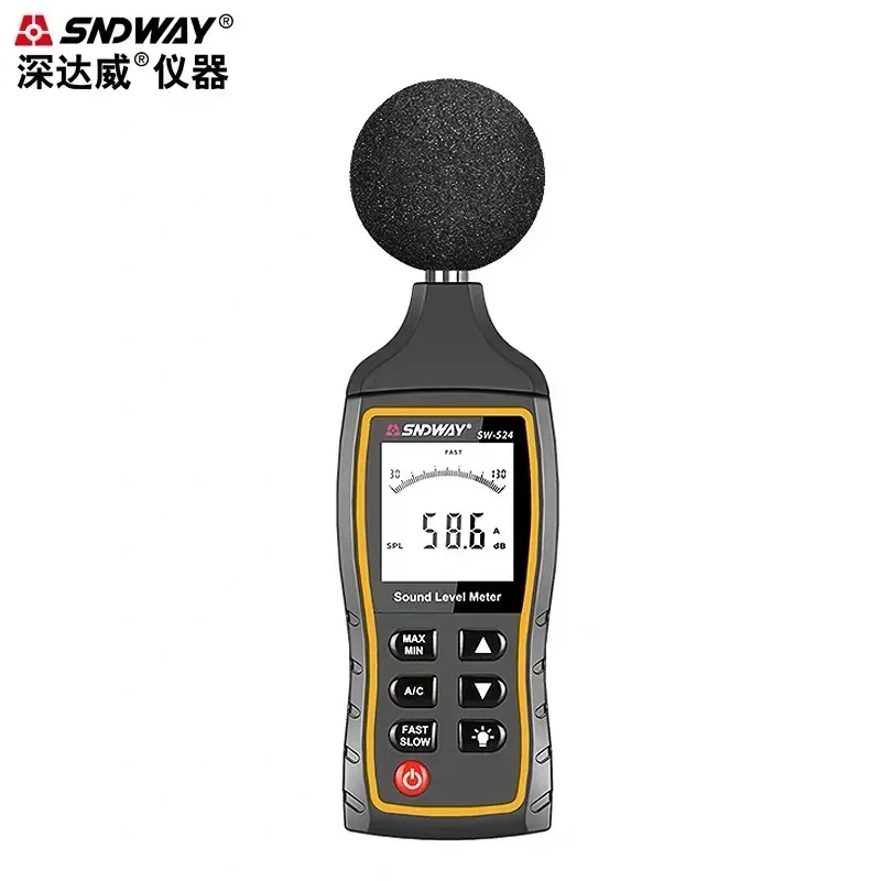 SNDWAY digital noise meter SW-523 sound level meter decibel meter handheld sound detection measuring instrument