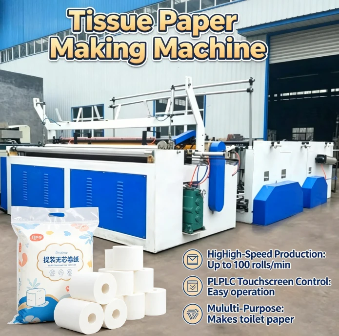 Customized Small Business Mini Toilet Tissue Paper Making Rewinding Machine