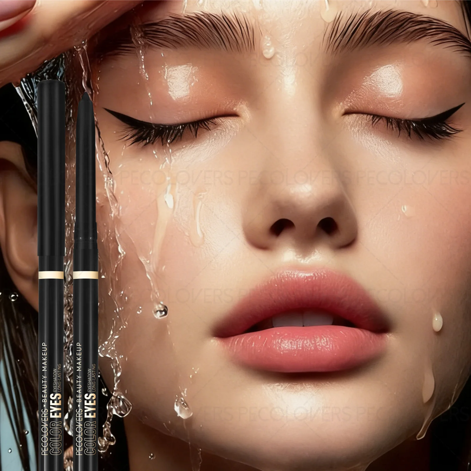 1PC feine Spitze für präzise Anwendung, wasserfest, rotierendes Design, langlebiger, hochpigmentierter Eyeliner, unverzichtbare tägliche Kosmetik