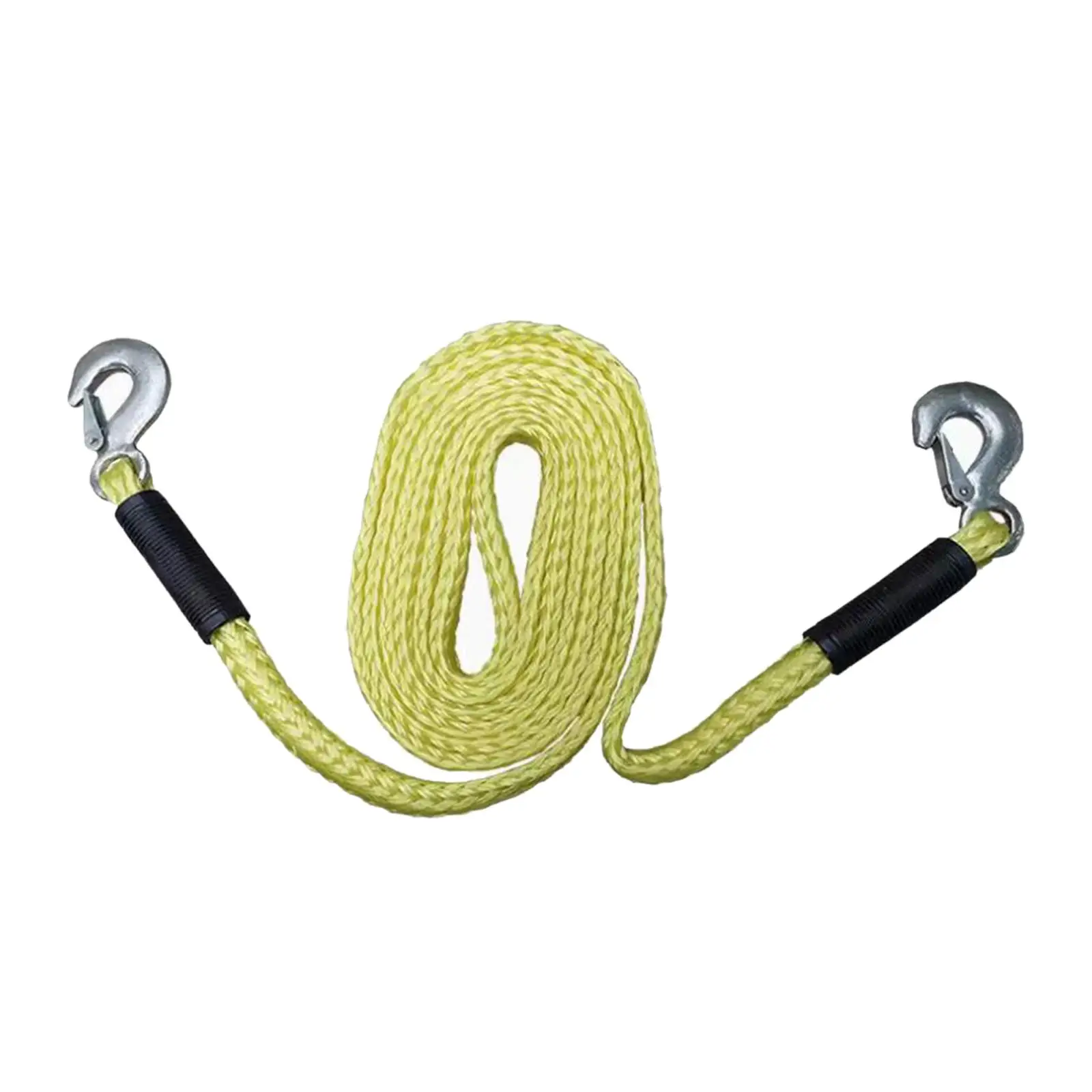 Tow Strap with Hooks Towing Rope Tow Rope for Hauling Emergency Tree Saver