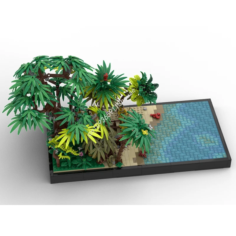 

1552pcs MOC Islanders outrigger canoe making Pirates Building Blocks STEM Educational Constructing Plastic Christmas toy Gift