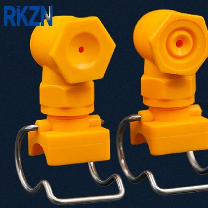 10pcs Atomizing nozzle corner spray head vacuum tank water pipe humidification dedusting clip pipe cone spray nozzle