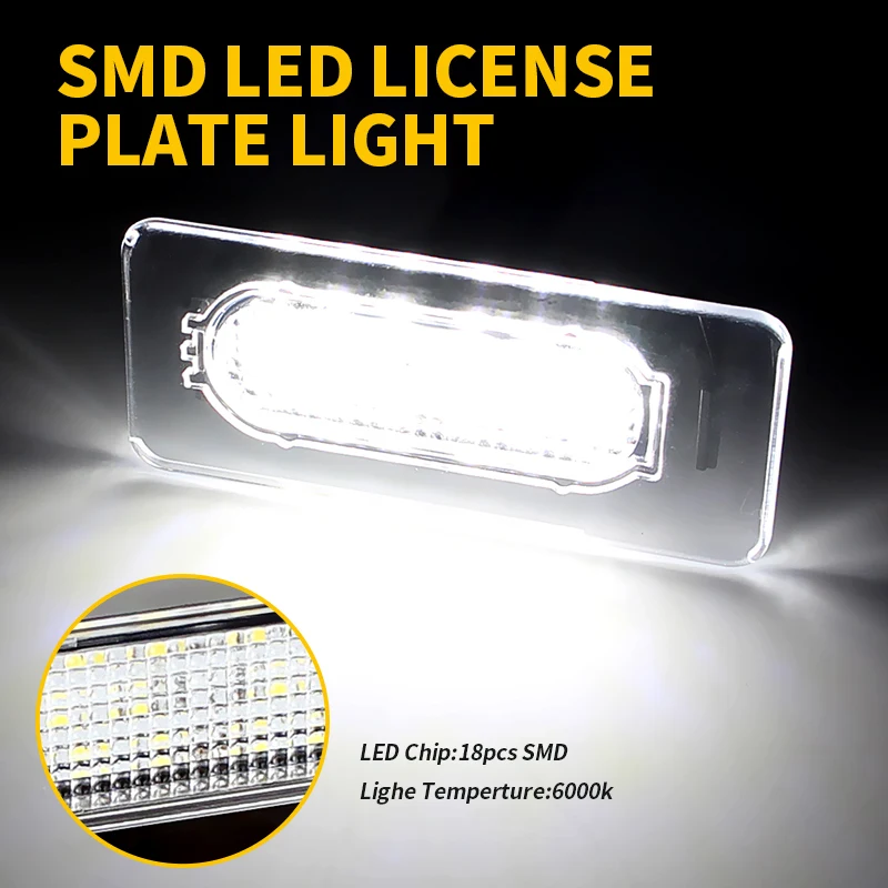 2 قطعة LED رقم لوحة ترخيص أضواء مصابيح بيضاء ل 2014-2021 تويوتا كورولا سيدان OEM # :81270-02250 استبدال ملحقات السيارة #3