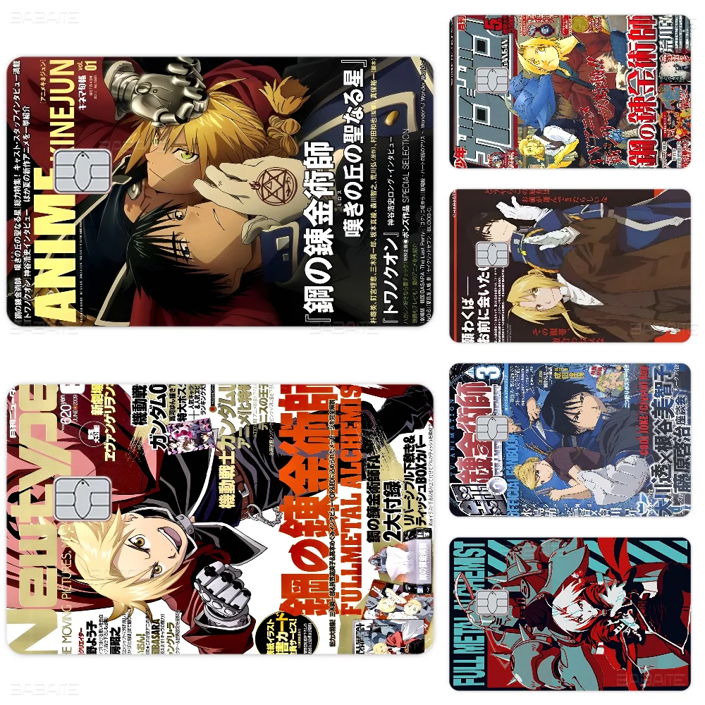 

Fullmetal Alchemist Anime Spend Or Save Funny Shell On Off Ultra Thin No Fade Sticker Skin Cover Film For Debit Credit Card