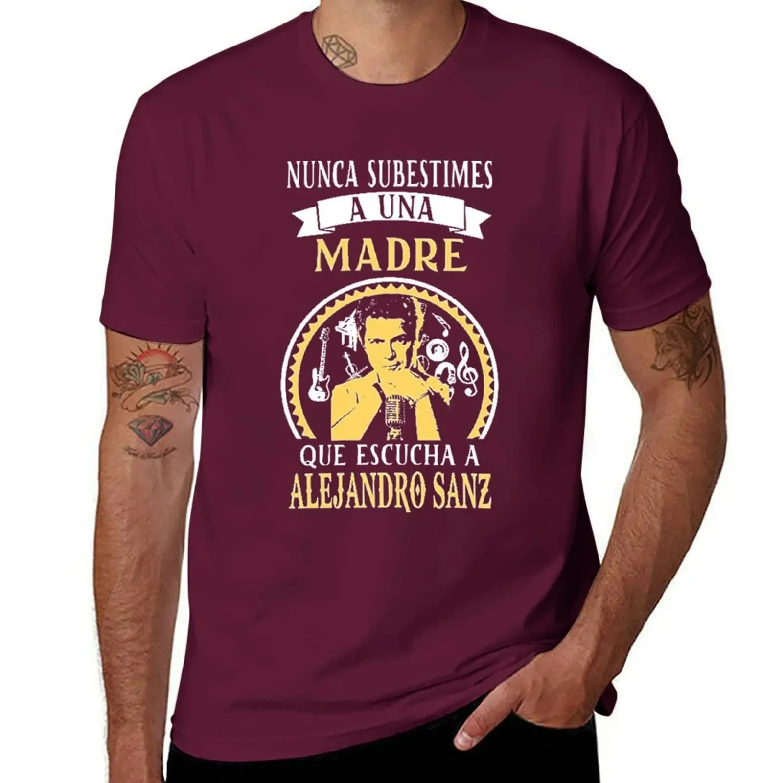 Vintage Sweat Heavyweights Mens Champion T Shirts Alejandro Dini Sanz Nunca Subestimes Madre Escuchar T-Shirt Summer Funny style