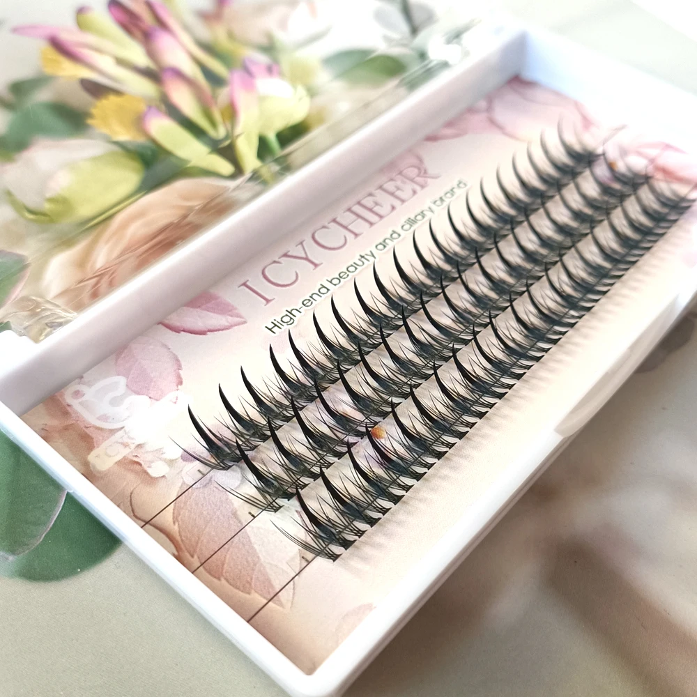 ปริมาณขนตา Cils ธรรมชาติ Fairy ปลานุ่ม Grafting ขนตาคลัสเตอร์ขนตาปลอมแต่งหน้าเครื่องมือ