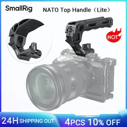 SmallRig Lightweight NATO Top Handle for DSLR Camera Cage Universal Handle with 5 Cold Shoe Adapters and NATO Clamp (Lite) 3766