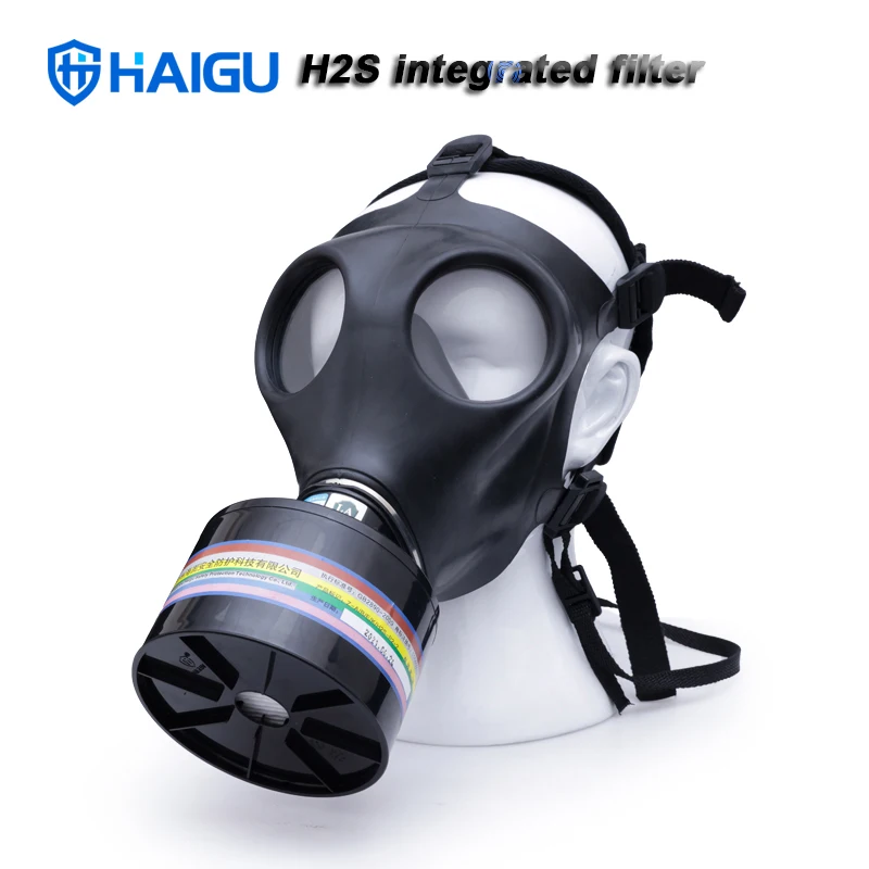 HG -700 respirator gas mask black TPE cover classic style breathing mask organic gas inorganic gas industry agriculture filter