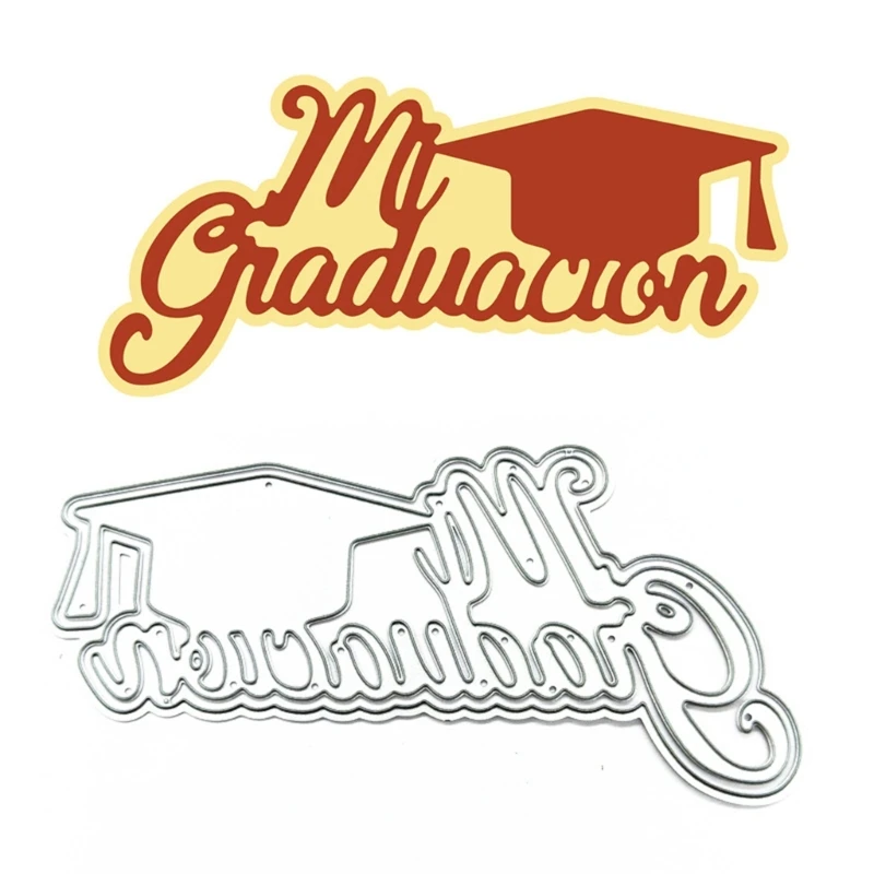 G6DA Graduation Hat Cutting Dies Bachelors Caps Metal Die Cuts Stencils Template Molds DIY Scrapbooking Invitation Card Making