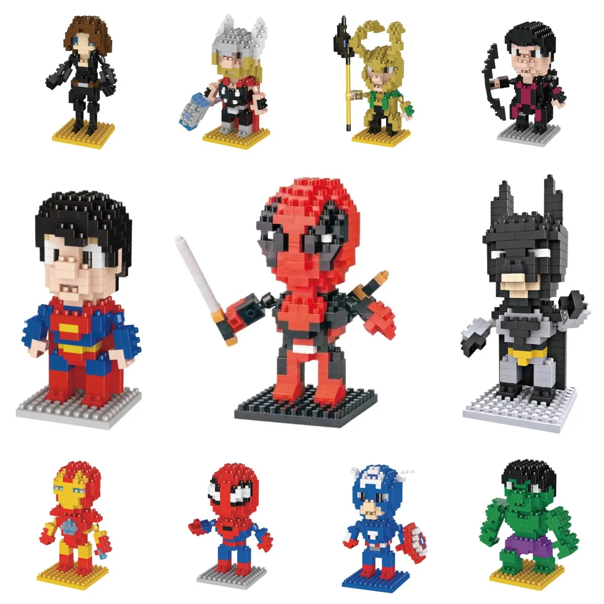 

Disney Building Blocks Avengers Micro Diamond Small Particles Assembled Building Blocks Iron Man Spider Toy DIY Building Blocks