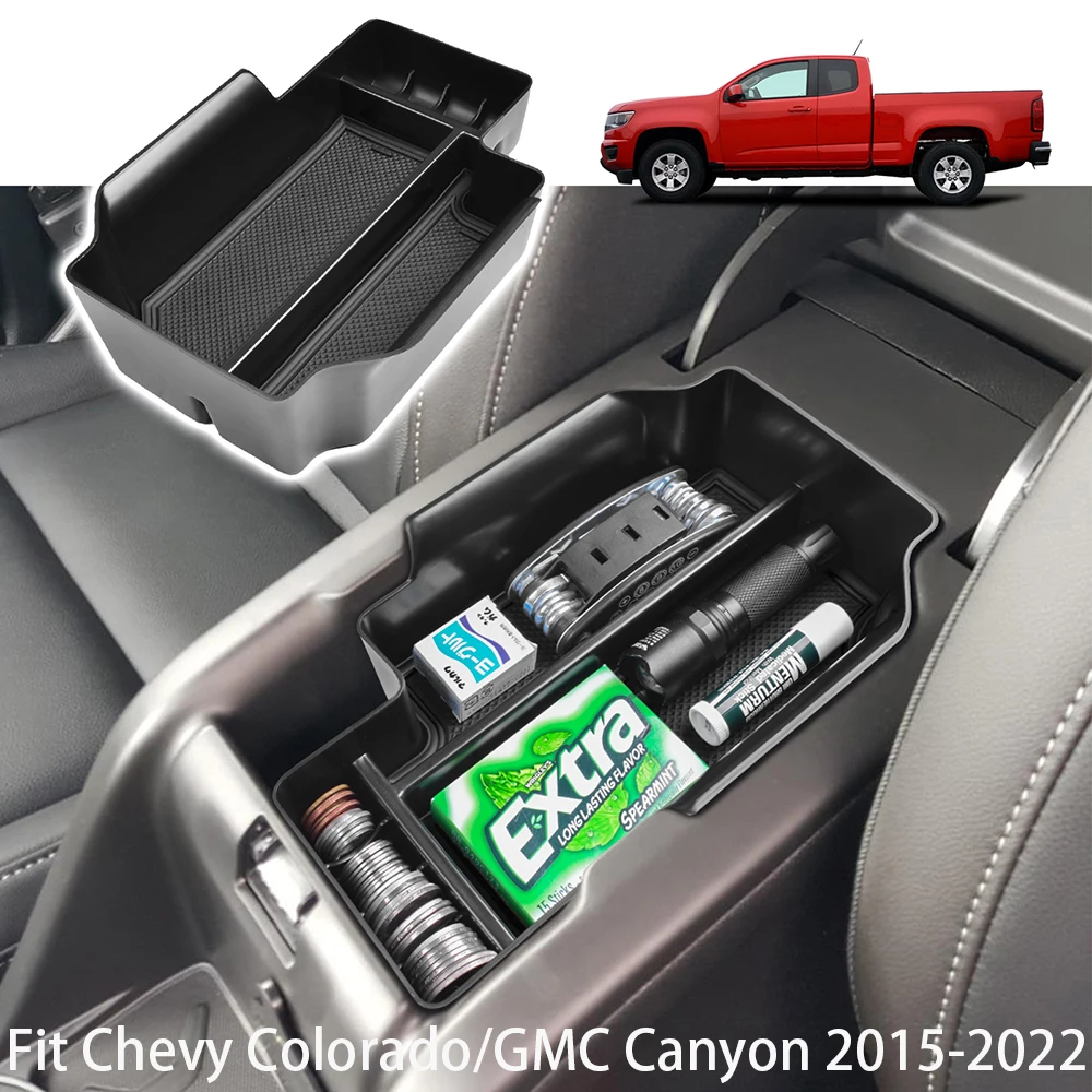 

Car Armrest Storage Box Tray For Chevy Colorado/GMC Canyon 2015-2021 2022 Accessories Center Console Organizer