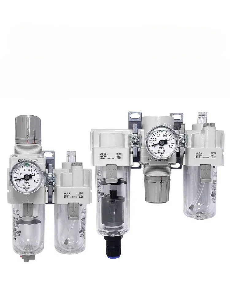 Pneumatic triple unit - with pressure   AC20C-02G-B  AC30C-03G-B  AC40C-04DG-B