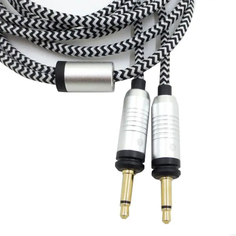 A9BD Durable Nylon Headsets Cable for Focal ELEGIA Earphone Replacement Wire(3.5mm)