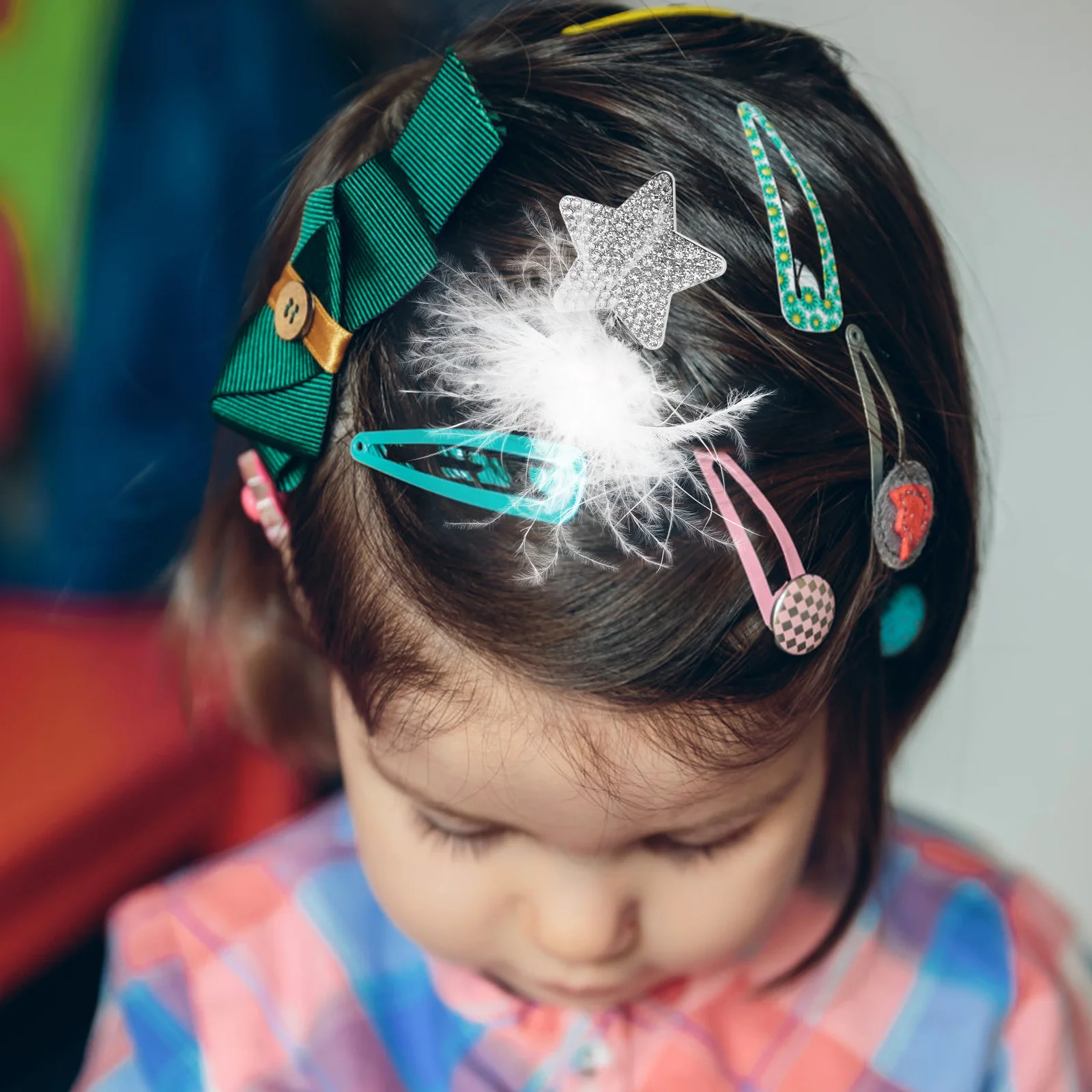 

Rhinestone Star Hair Clip Women Cute Side Clamp Ethereal Design Versatile Accessory Party Charm Decoration Stable