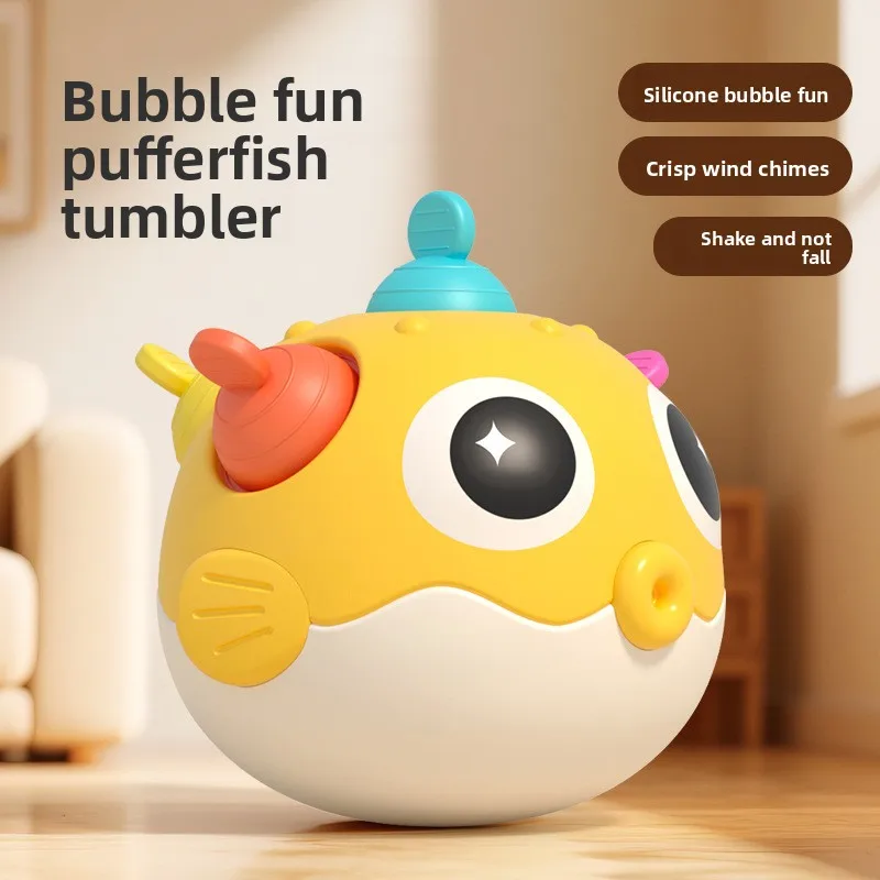 Juguete oscilante transfronterizo para bebés de 0 a 1 año, sonajero para entrenamiento audiovisual infantil, juguete para bebés