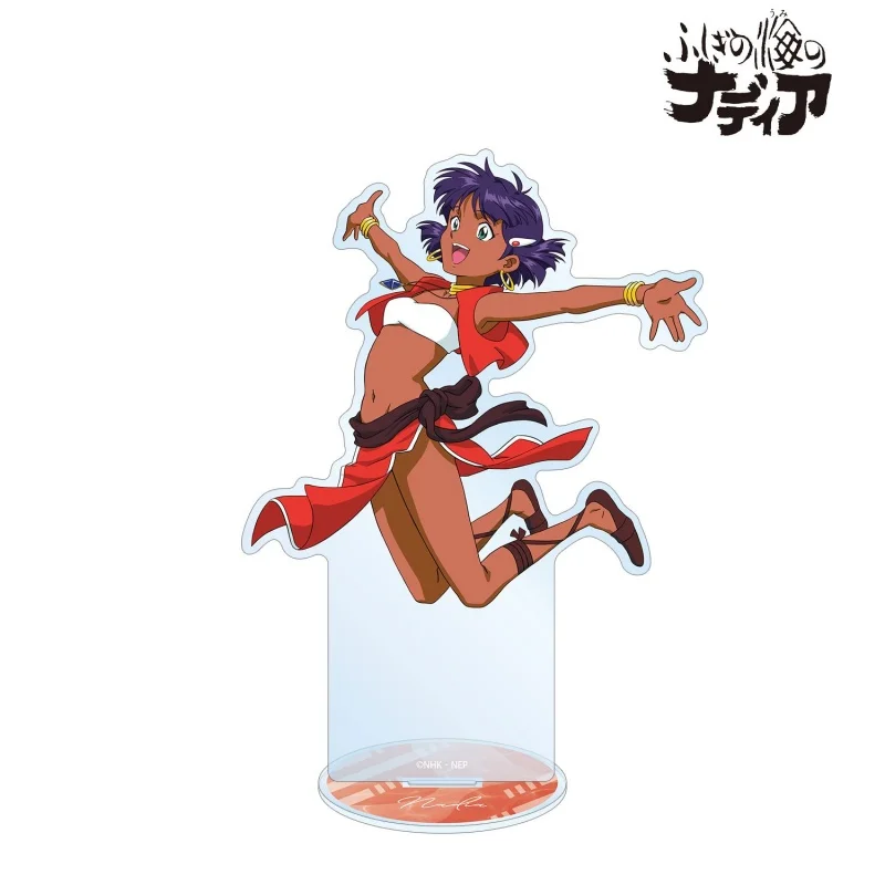 New Hot Anime Nadia: The Secret of Blue Water Acrylic Stand Model Plate Keychain Grandis Desk Decor for decorating friend's room