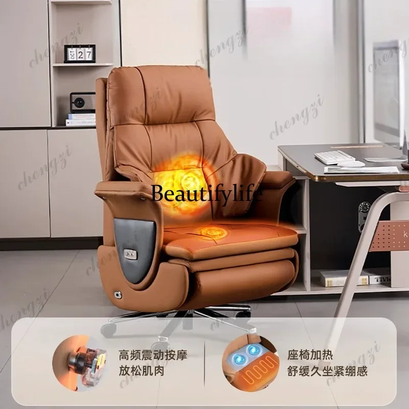 NQ52  electric boss chair leather computer sedentary office massage office chair business