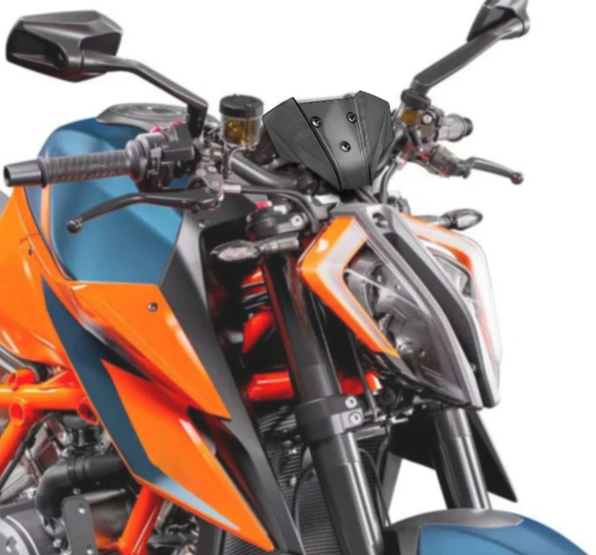 2025 دراجة نارية الجبهة الزجاج الأمامي يندبروف غطاء الزجاج الأمامي شاشة حماية ل KTM DUKE 125 250 290 DUKE125 DUKE 250 DUKE 390 2024