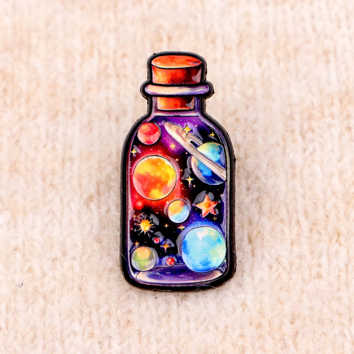 فان جوخ السماء المرصعة بالنجوم المينا دبوس الكرتون الضفدع بروش ل معطف المرأة دبابيس شارات التلبيب الموضة مجوهرات هدية للأصدقاء