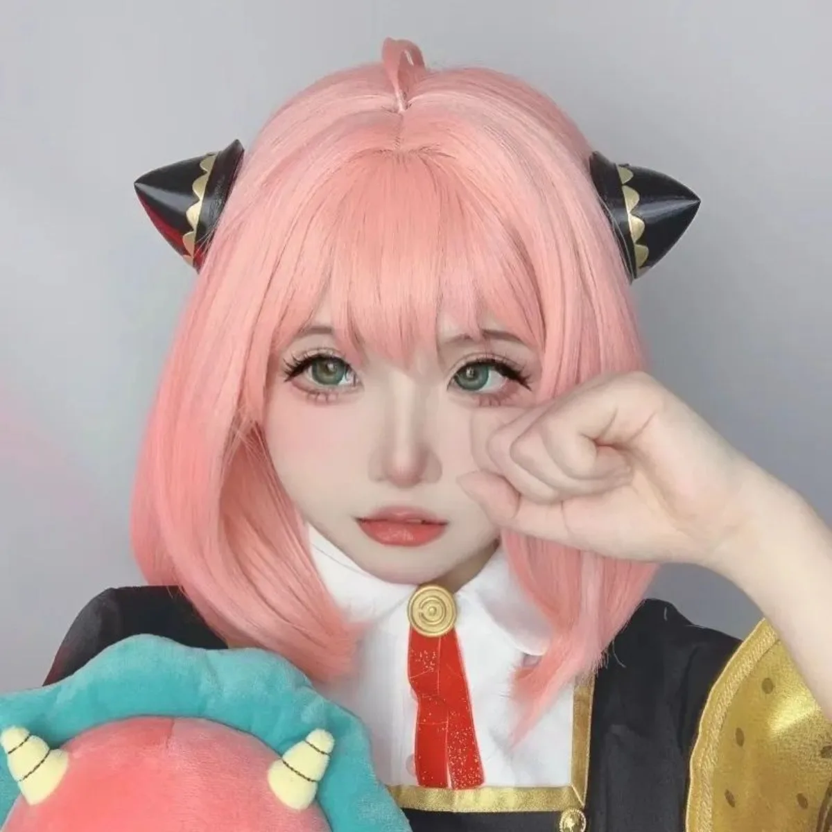 Parrucca cosplay Puella Magi Homura Akemi |   Parrucca intera nera intensa extra per foto di convenzione