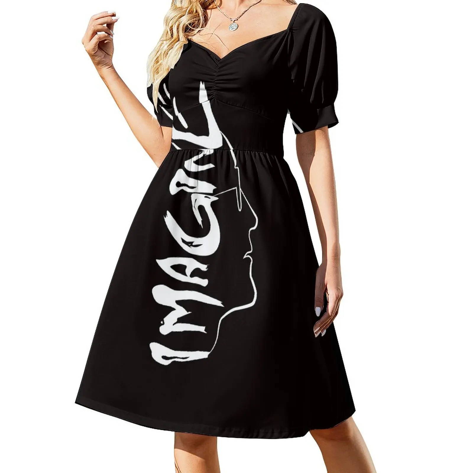 

Imagine white Short-Sleeved Dress fairy dress long sleeve dress