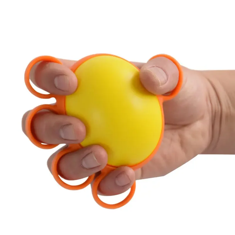 Fünf-Finger-Griff Ball Schlaganfall Hemiplegie Rehabilitation strain ing ältere Fitness geräte Handgelenk Finger Stärke Finger griff Ring