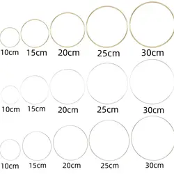 Metalowa obręcz kwiatowa złota do rzemiosła dekoracja imprezowa metalowy pierścień łapacz snów do makramy 10cm 15cm 20cm 25cm 30cm