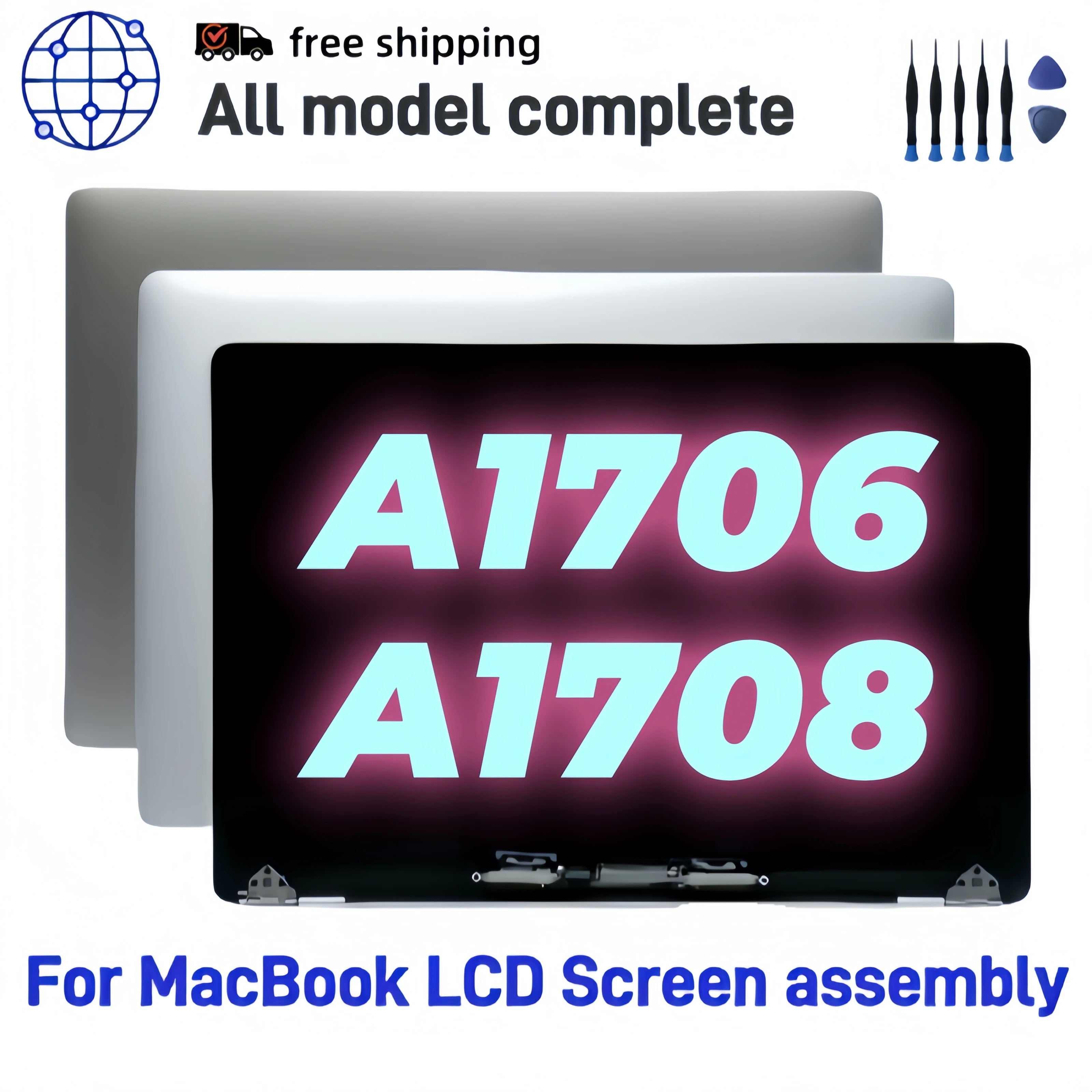 

Совершенно новый ЖК-экран для MacBook Air Retina 13 дюймов A1706 A1708 A1466 A1989 A2251 Замена ЖК-экрана в сборе