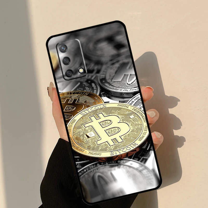 OPPO A91 A93 A96 A76 A16 A15 A17 A5 A9 A53 A52 A72 A77 A54 A74 A94 A54S A53S 용 비트코인 BTC 케이스