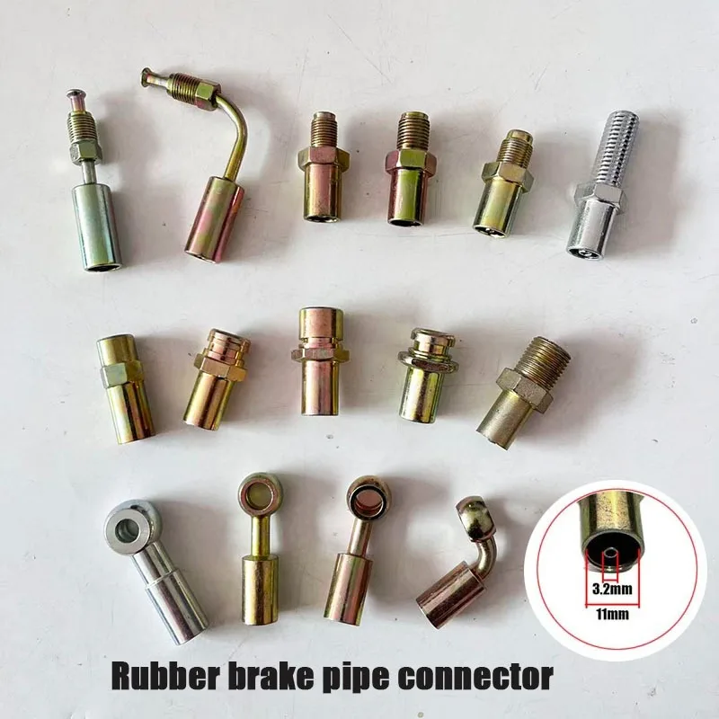 

Фитинги для резиновых тормозных шлангов 1/8, M10X1, M12X1.25, 90 градусов ° Универсальный гидравлический адаптер-соединитель для шлангов и трубок типа банджо