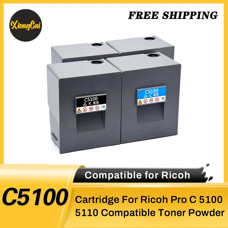 

1 шт. совместимый тонер-картридж для Ricoh Pro C 5100 5110, совместимый тонер-порошок C M Y500g BK700g
