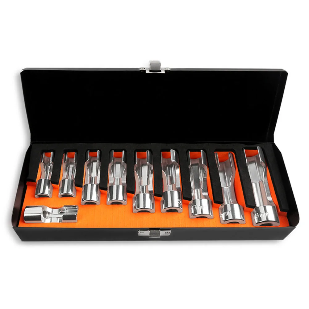 

38-дюймовый дизельный инжектор, набор торцевых ключей для топливной линии, 10 шт., набор инструментов из хром-ванадиевой стали для ремонта автомобилей