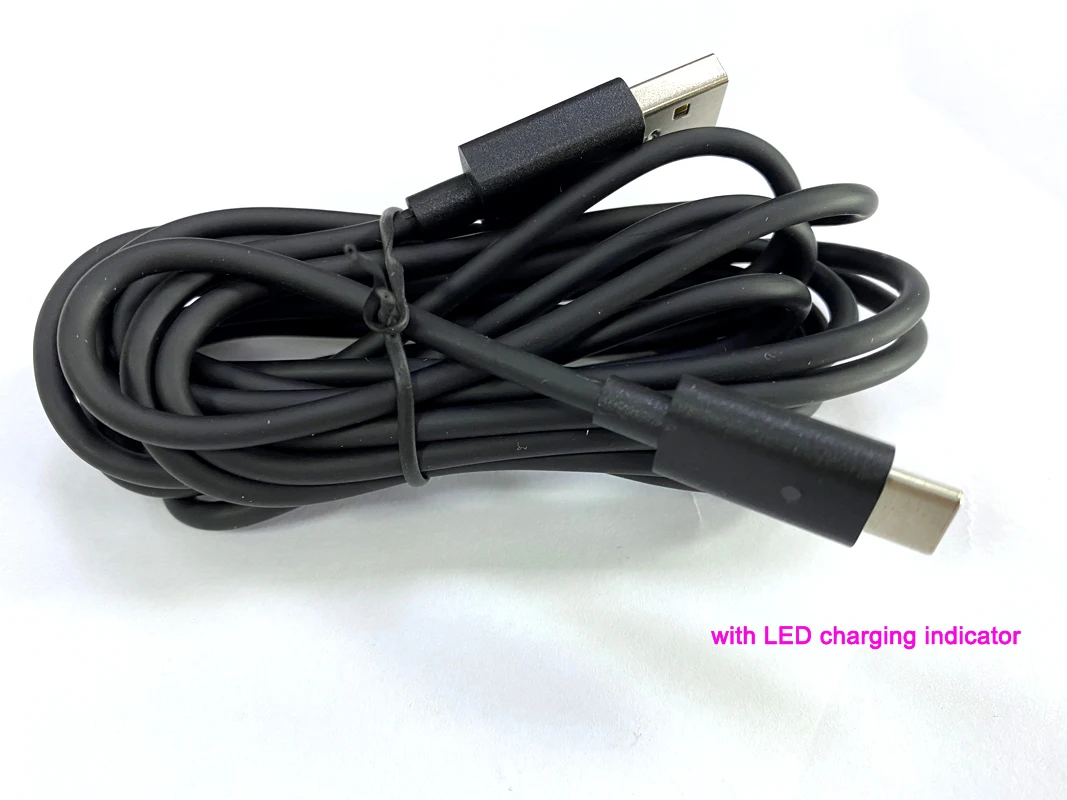 10Pcs ประเภท C Usb สายชาร์จแบตเตอรี่สำหรับ Xbox Series X S Controller สำหรับ Switch Pro Gamepad NS Lite สาย Power supply 2.5M สายไฟ