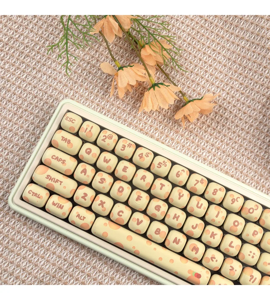 Cartoon cute MAC sublimation 64 68 K99 108 104 keycap MOG round height