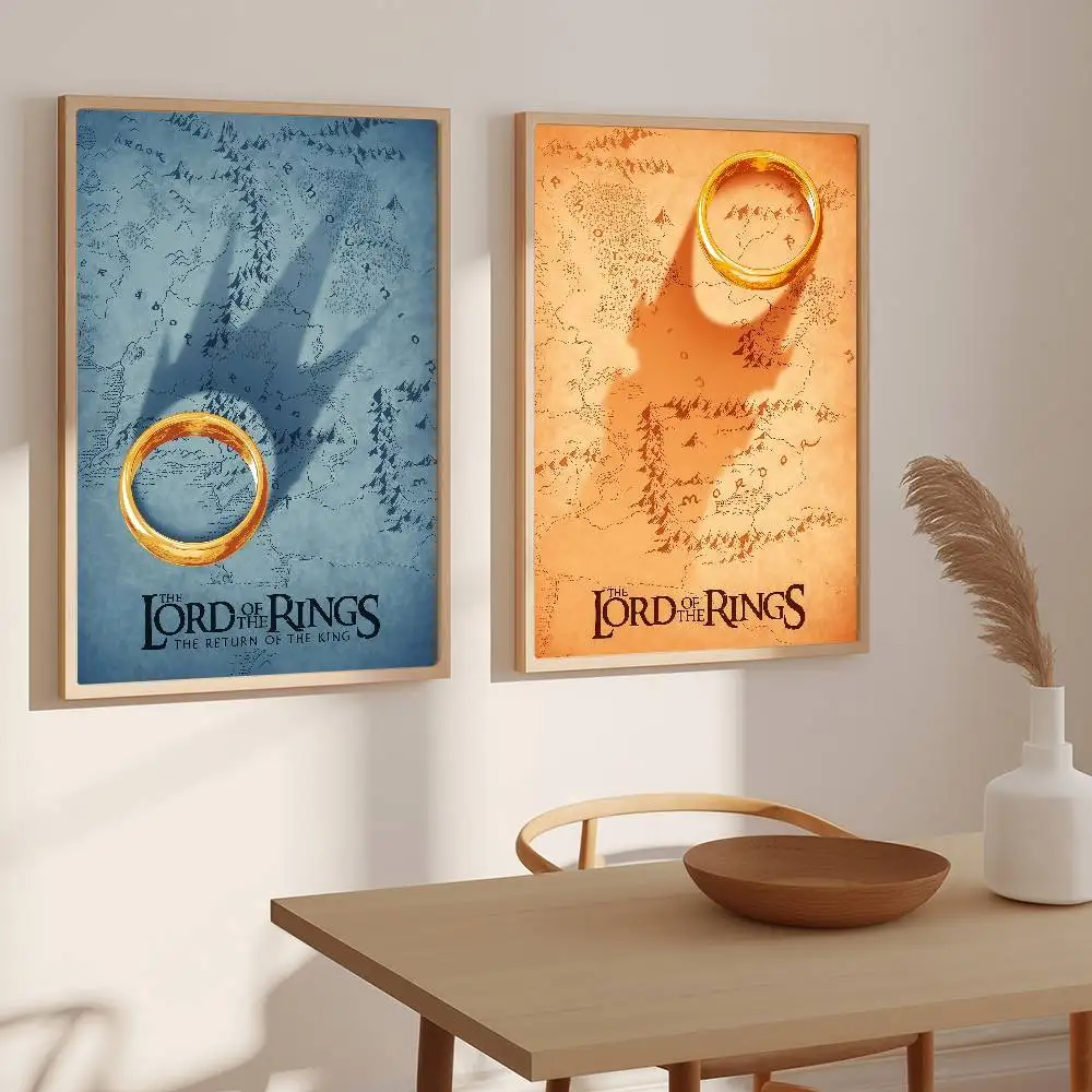 ملصق الفيلم الساخن L-Lord of the R-خواتم مناسب للمنزل وغرفة المعيشة وغرفة النوم والمكتب والبار ملصق تزيين
