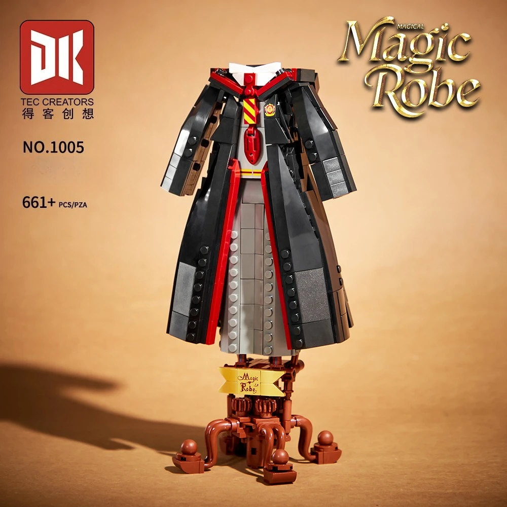 Kreative Bausteine Zauberer Magnetische Robe MOC Bausteine Set Sammlerstück Deko Kinderspielzeug Geschenk zum Zusammenbauen